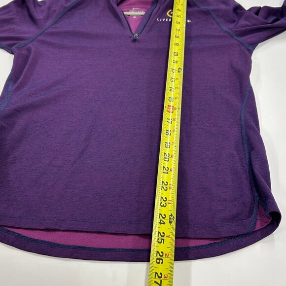 0423 Nike Dri-FIT LIVESTRONG Quarter Zip Running Jacket – Long Sleeve Activewear - Picture 6 of 10